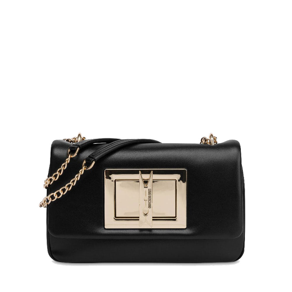 Borsa Donna a Spalla e Tracolla LOVE MOSCHINO linea Clothespin Nera
