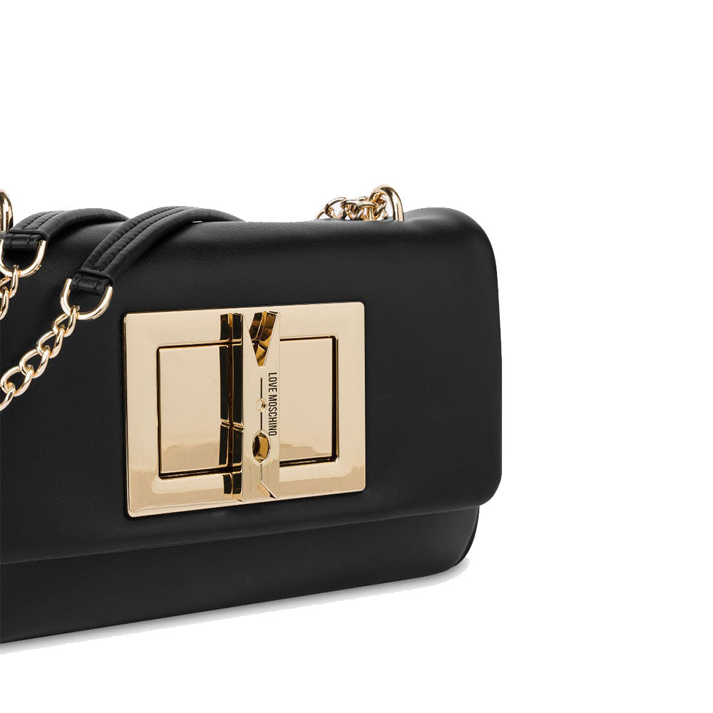 Borsa Donna a Spalla e Tracolla LOVE MOSCHINO linea Clothespin Nera
