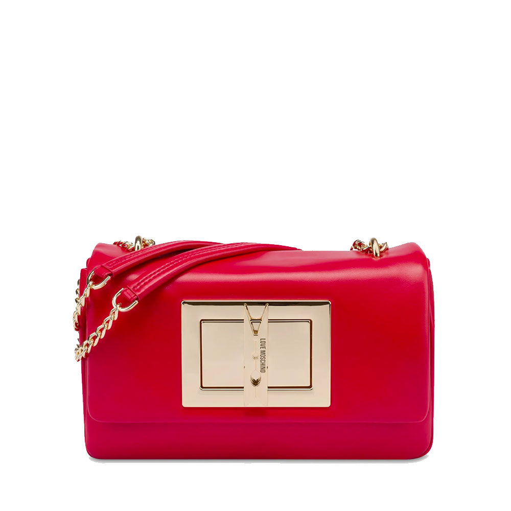 Borsa Donna a Spalla e Tracolla LOVE MOSCHINO linea Clothespin Rossa