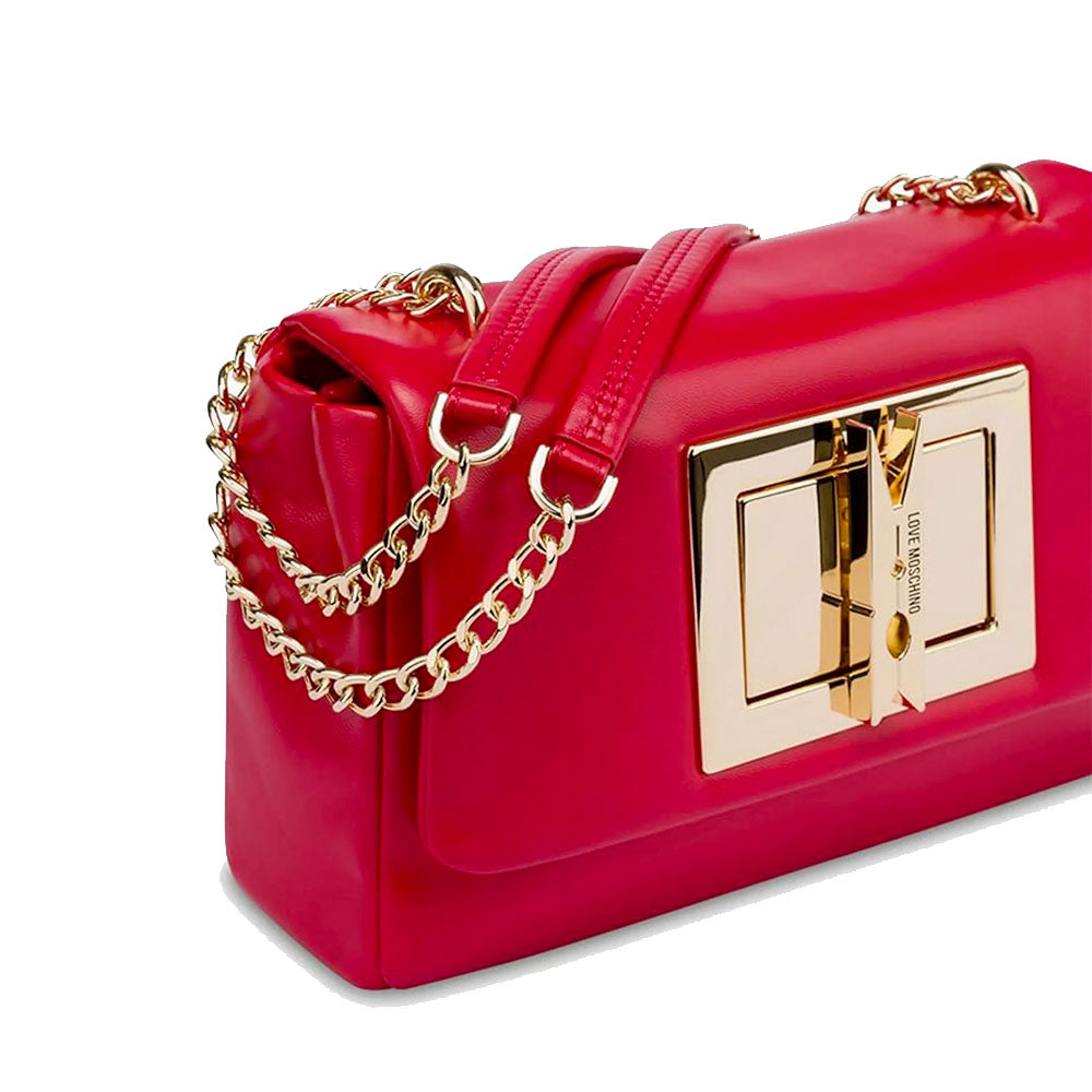 Borsa Donna a Spalla e Tracolla LOVE MOSCHINO linea Clothespin Rossa