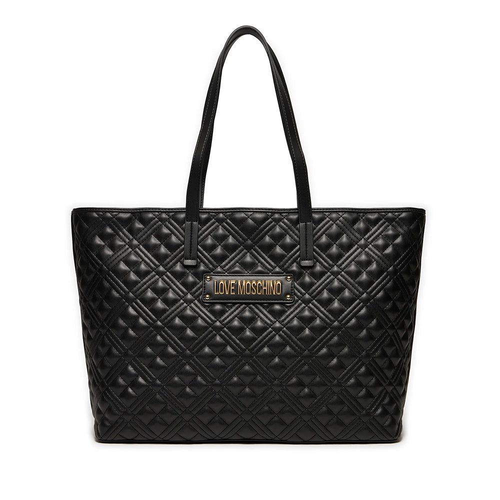 Shopping Bag Trapuntata LOVE MOSCHINO linea Lettering Logo colore
