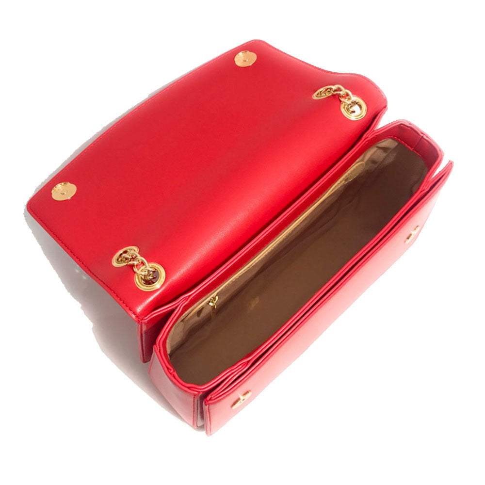 Borsa a Spalla e a Tracolla LOVE MOSCHINO Rossa con Cuore Rosso con Logo