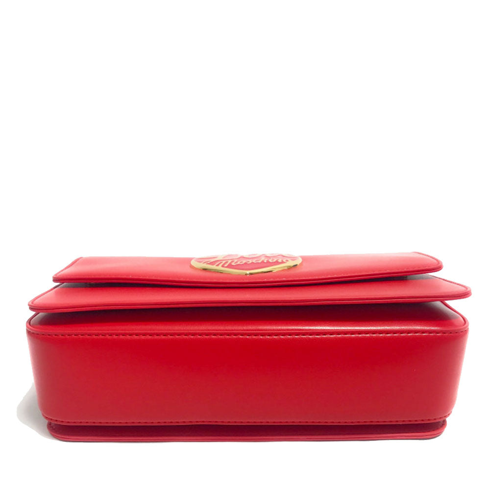 Borsa a Spalla e a Tracolla LOVE MOSCHINO Rossa con Cuore Rosso con Logo