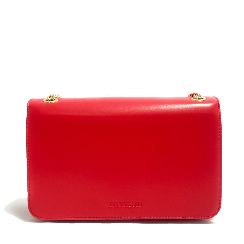 Borsa a Spalla e a Tracolla LOVE MOSCHINO Rossa con Cuore Rosso con Logo