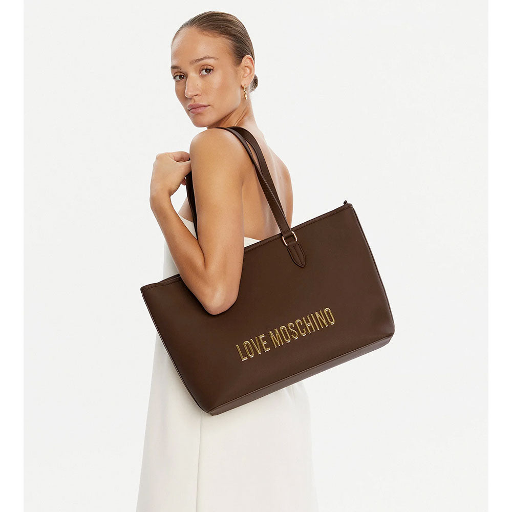 Borsa Donna Shopping LOVE MOSCHINO linea Bold Bag Testa di Moro