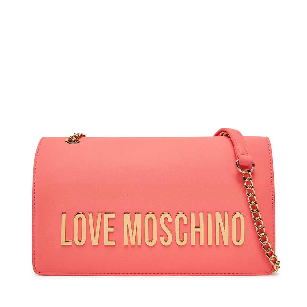 LOVE MOSCHINO Bold Bag Linie 
Damen Schulter und Umhängetasche in Koralle Farbe