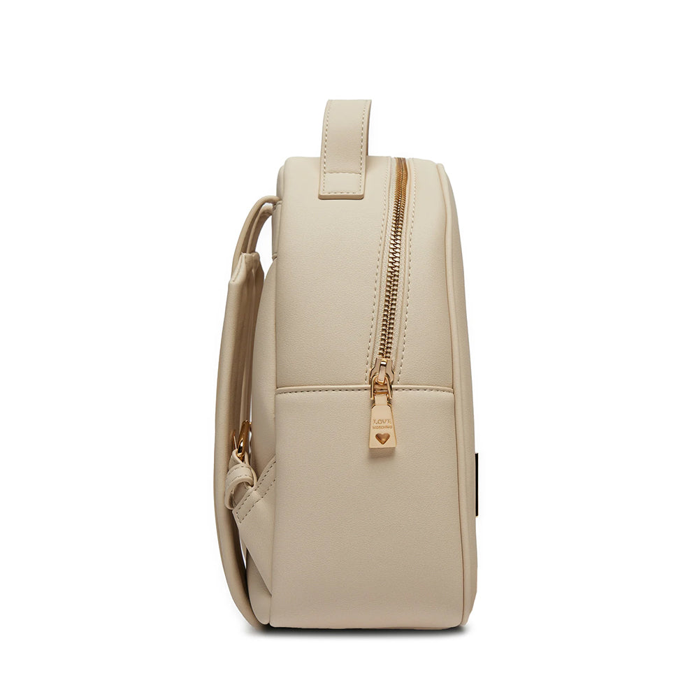 Zaino Donna Small LOVE MOSCHINO linea Maxi Lettering Avorio
