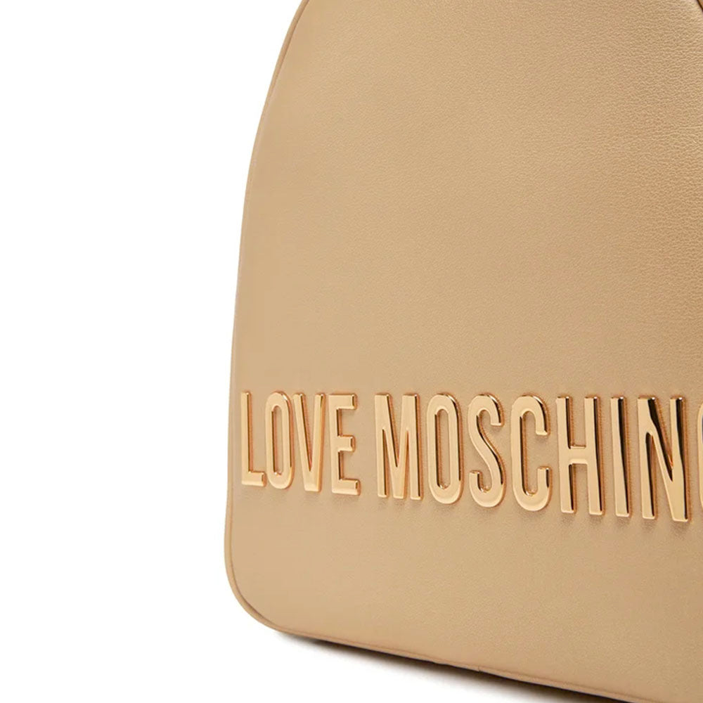 Zaino Donna Small LOVE MOSCHINO linea Maxi Lettering Metallic Gold