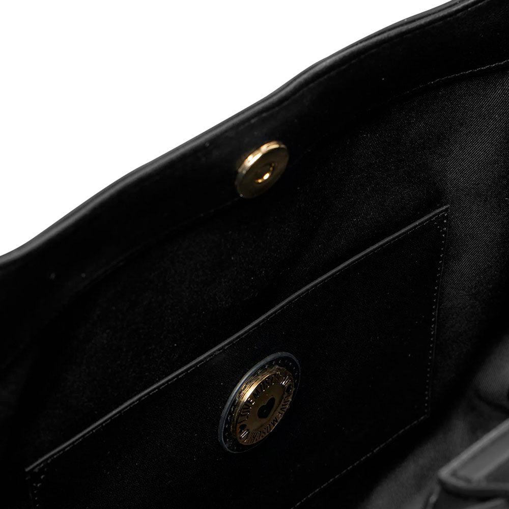 Shopping Bag Trapuntata LOVE MOSCHINO Nera con Charm