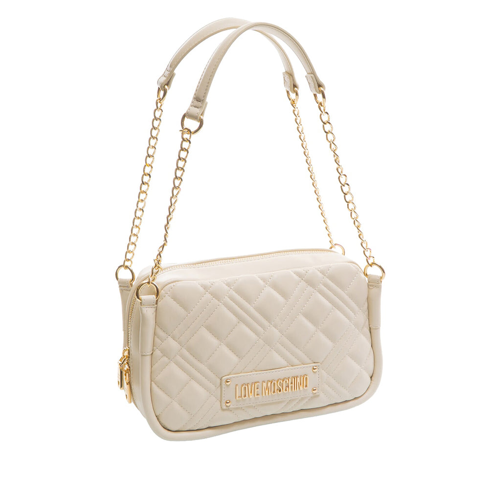 LOVE MOSCHINO Quilted Line
Gesteppte Umhängetasche in Elfenbein