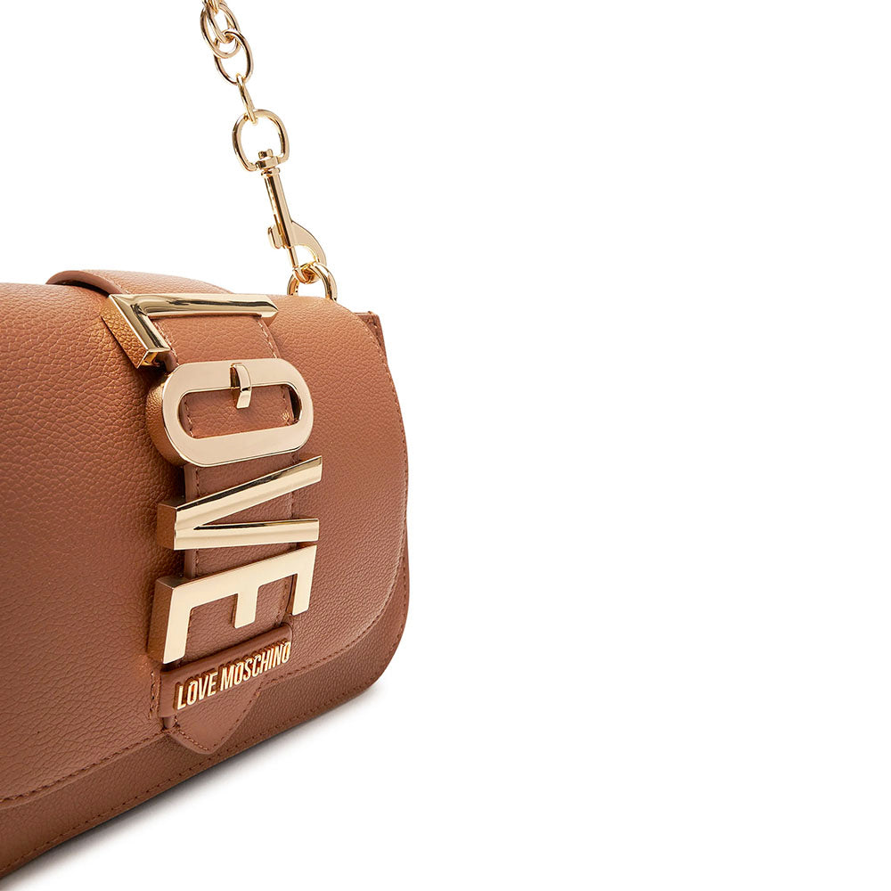 Borsa Donna a Spalla e Tracolla LOVE MOSCHINO linea Lovebug color Cammello