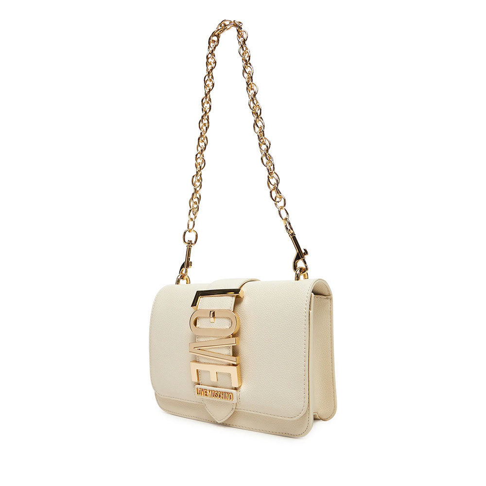 Borsa Donna a Spalla LOVE MOSCHINO linea Lovebug Avorio