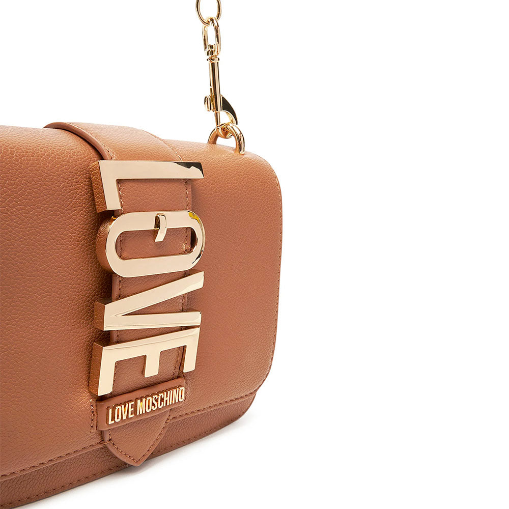 Borsa Donna a Spalla LOVE MOSCHINO linea Lovebug color Cammello
