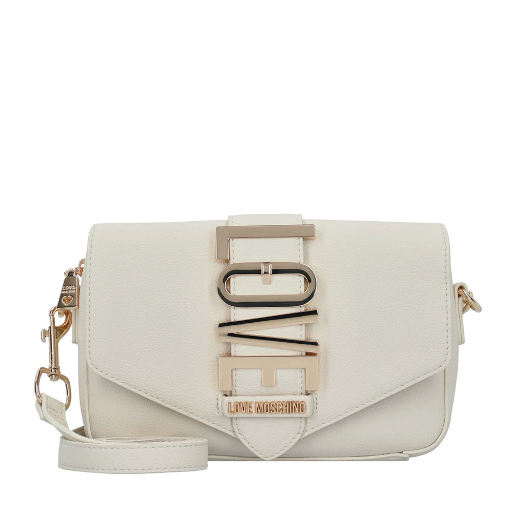 Damen Umhängetasche LOVE MOSCHINO Lovebug Linie Elfenbein
