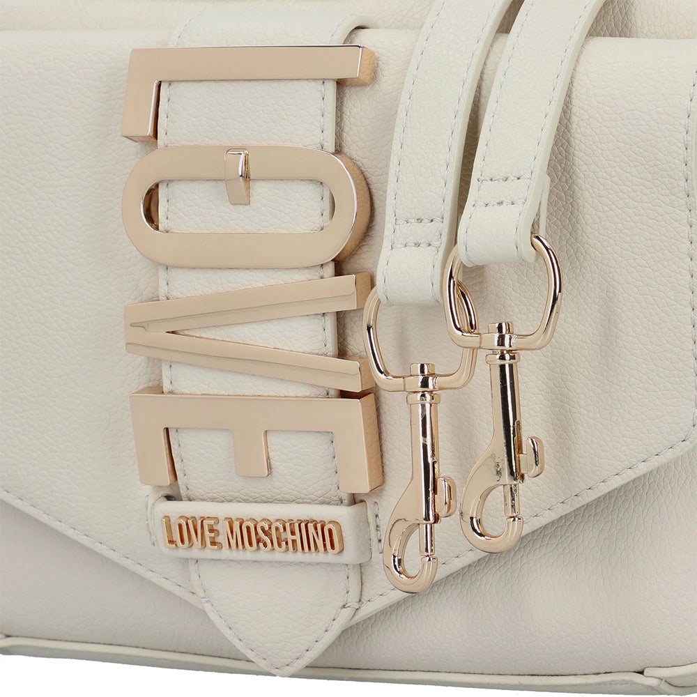 Damen Umhängetasche LOVE MOSCHINO Lovebug Linie Elfenbein