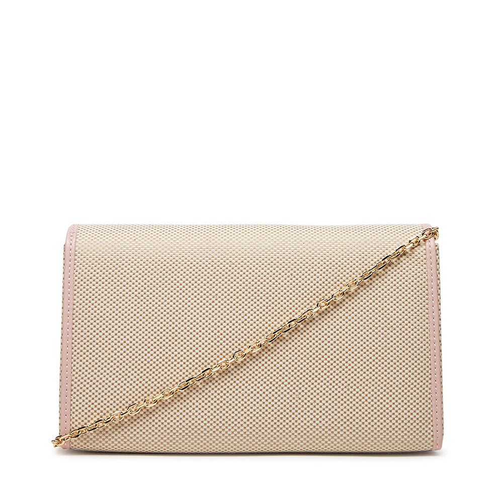 Clutch con Tracolla LOVE MOSCHINO in Canvas Rosa