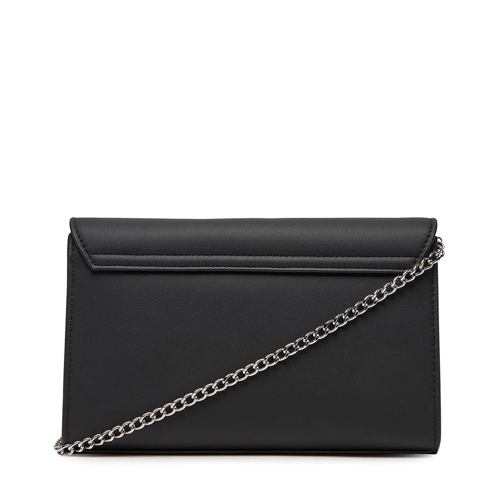 Clutch con Tracolla LOVE MOSCHINO Nera con Logo Lettering Sfumato