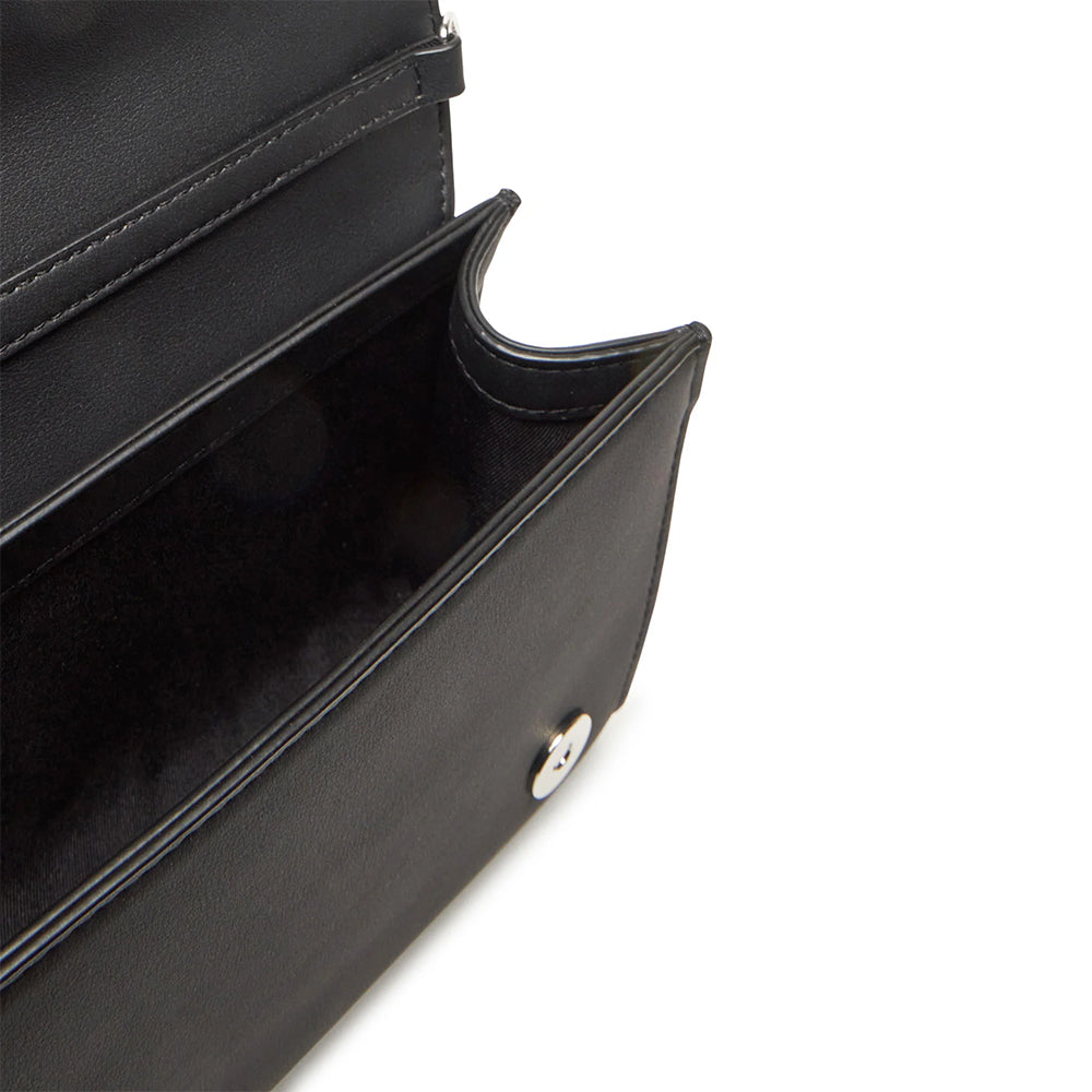 Clutch con Tracolla LOVE MOSCHINO Nera con Logo Lettering Sfumato
