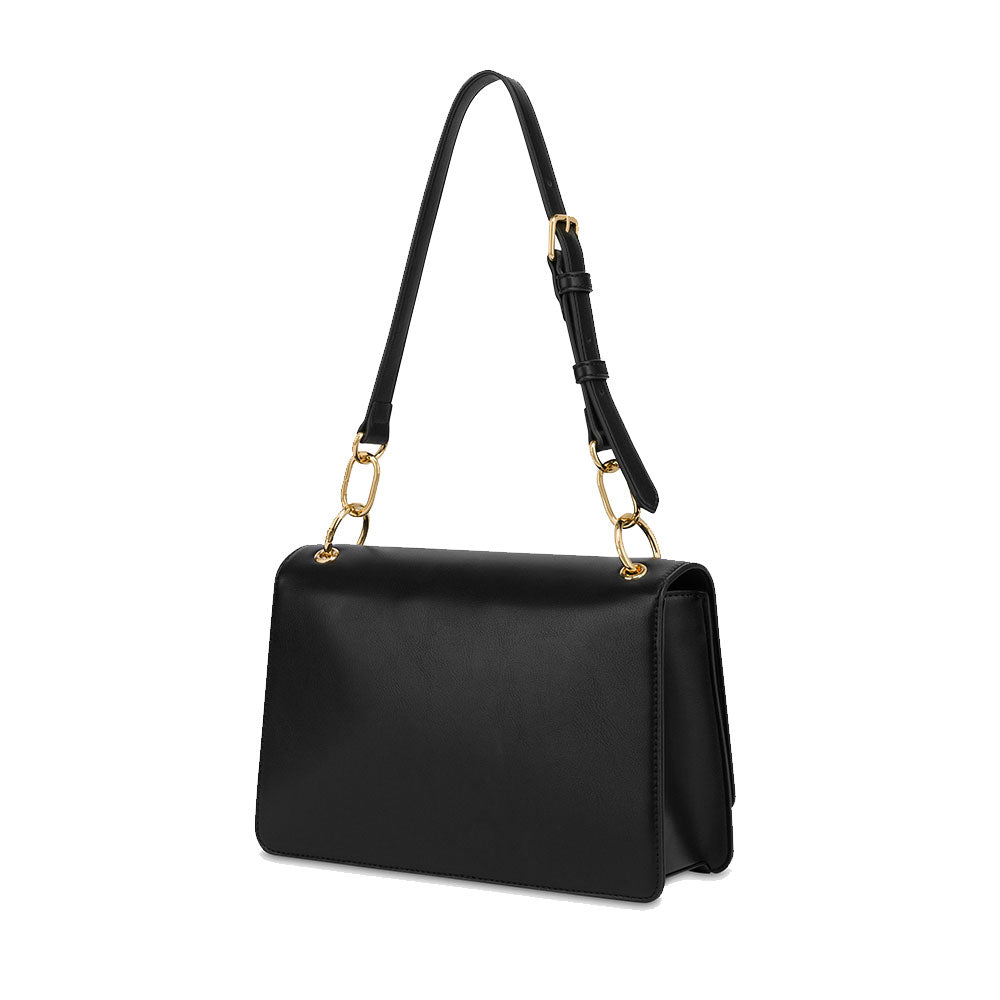 Borsa Donna a Spalla LOVE MOSCHINO Nera con Logo in Corsivo