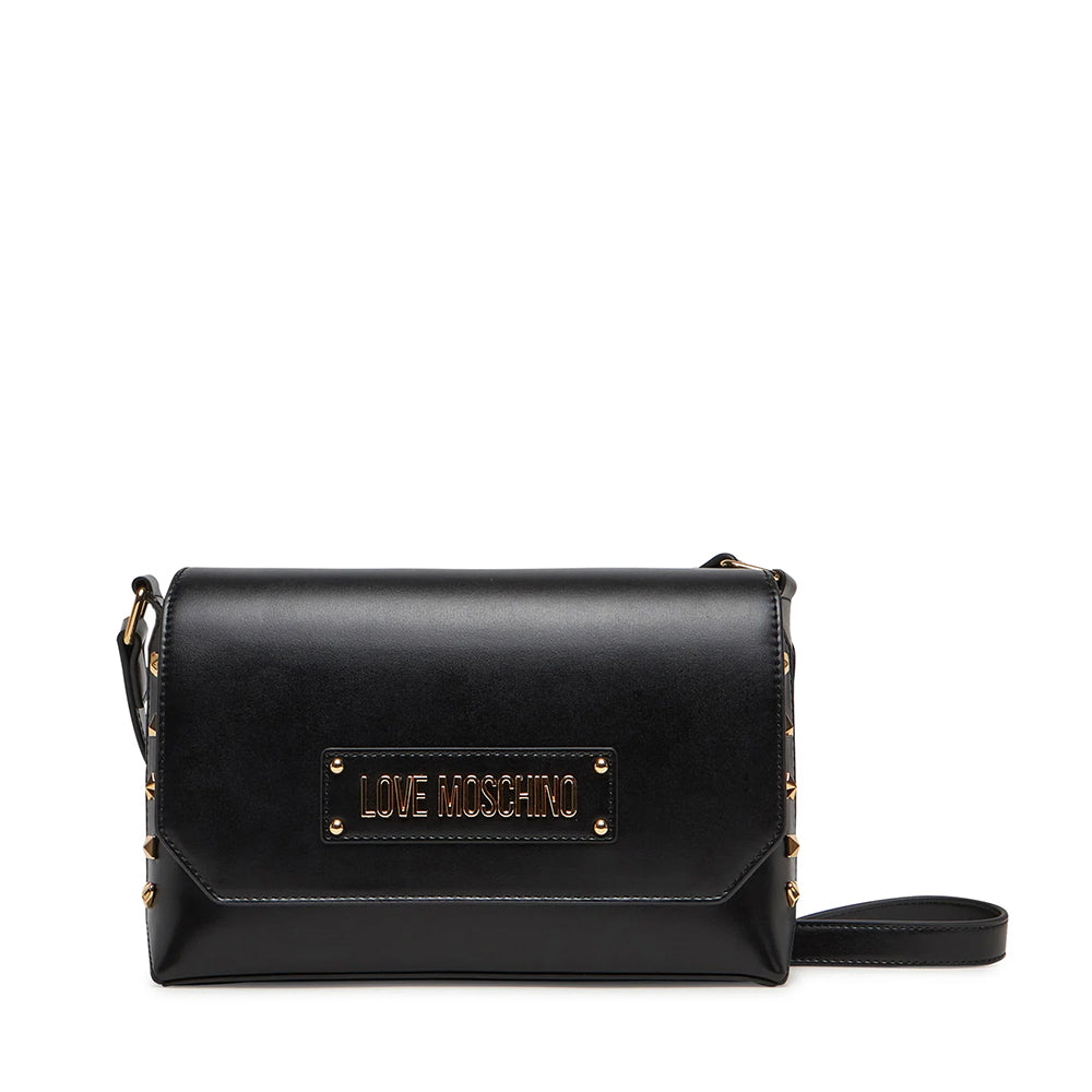 Borsa Box quadrata Punk Rock Borchiata Catene Similpelle Nera BICE Borsa Box quadrata Punk Rock Borchiata Catene Similpelle Nera BICE