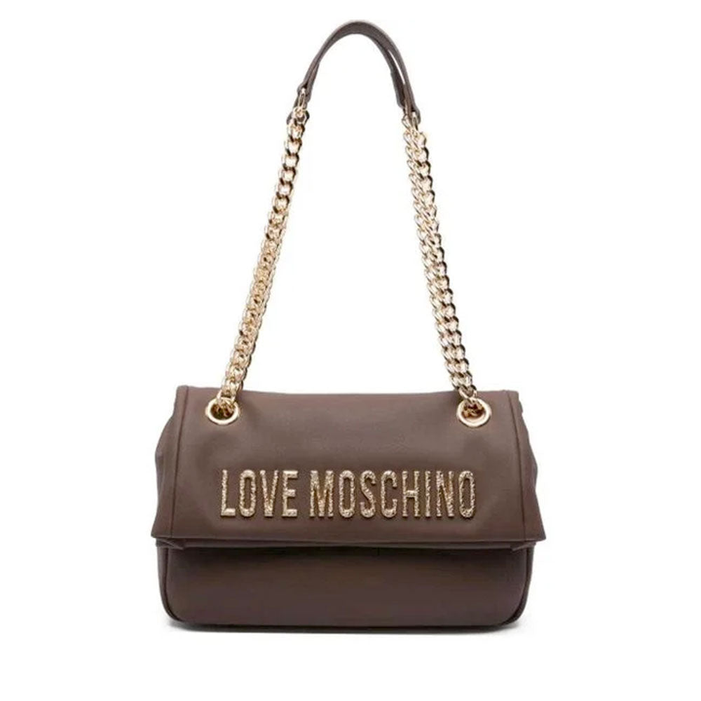 Borsa Donna a Spalla e a Tracolla LOVE MOSCHINO Marrone con Maxi Logo