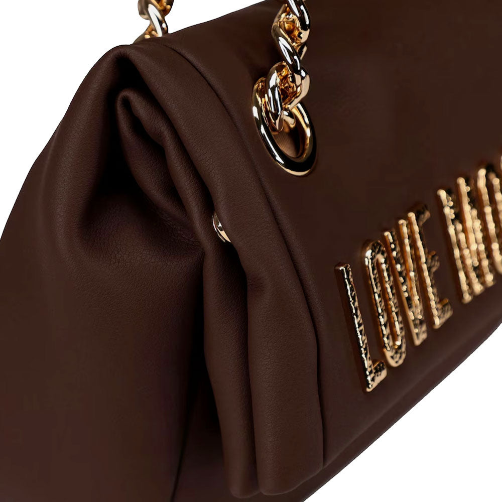 Borsa Donna a Spalla e a Tracolla LOVE MOSCHINO Marrone con Maxi Logo