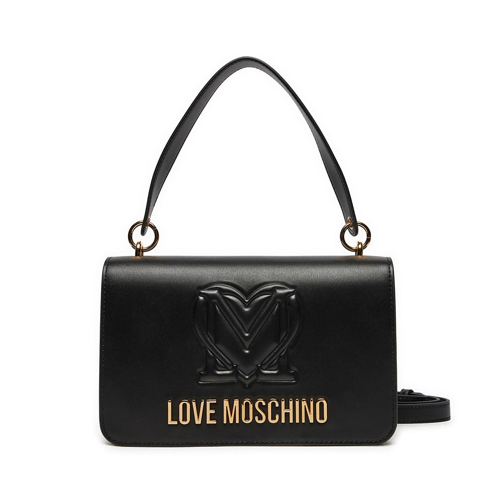 LOVE MOSCHINO
Schwarze Umhängetasche aus Leder mit Riemen