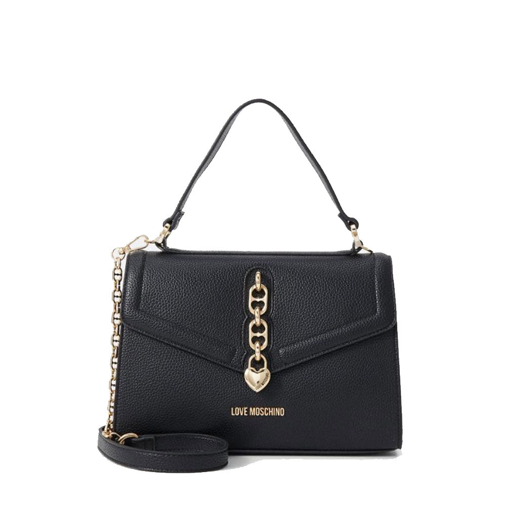 LOVE MOSCHINO CHAIN DETAIL LINIE
Schwarze Damenhandtasche