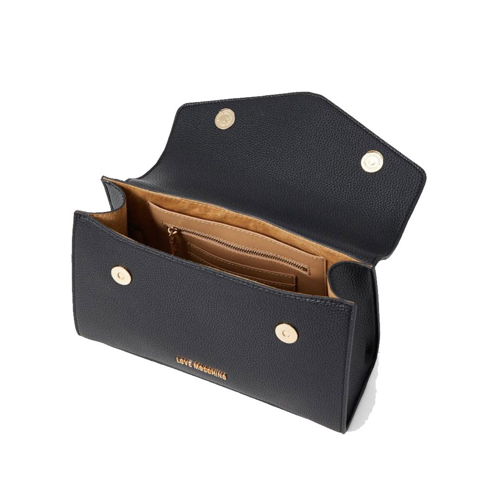 LOVE MOSCHINO CHAIN DETAIL LINIE
Schwarze Damenhandtasche