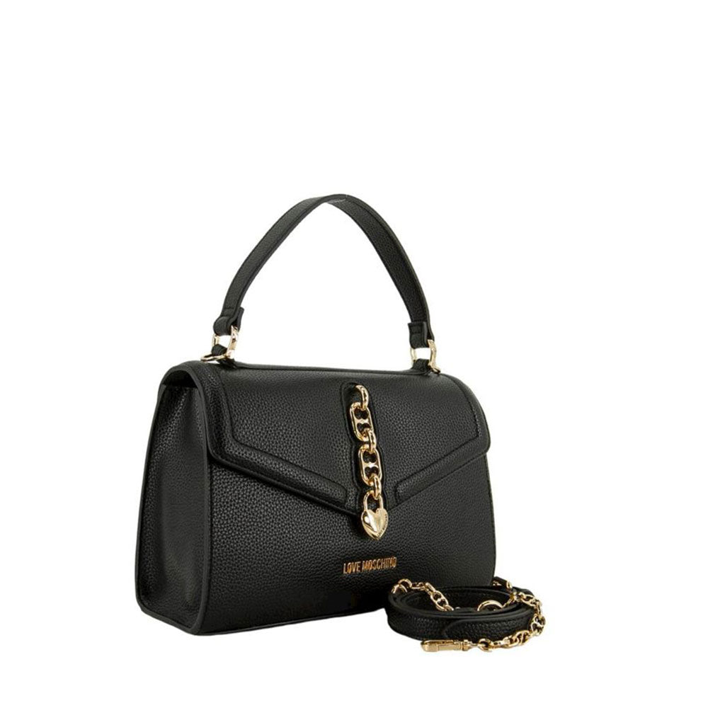 LOVE MOSCHINO CHAIN DETAIL LINIE
Schwarze Damenhandtasche