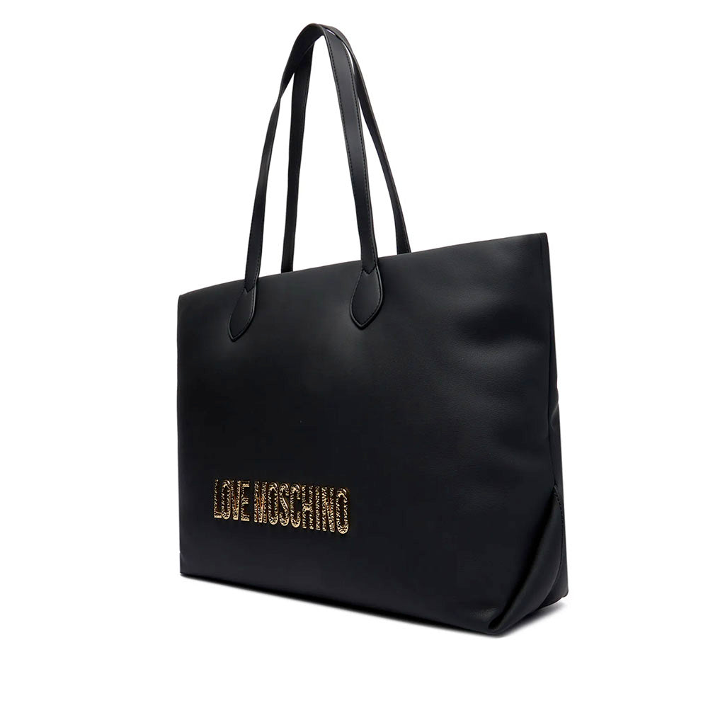 Shopping Bag Donna LOVE MOSCHINO Nera con Maxi Logo