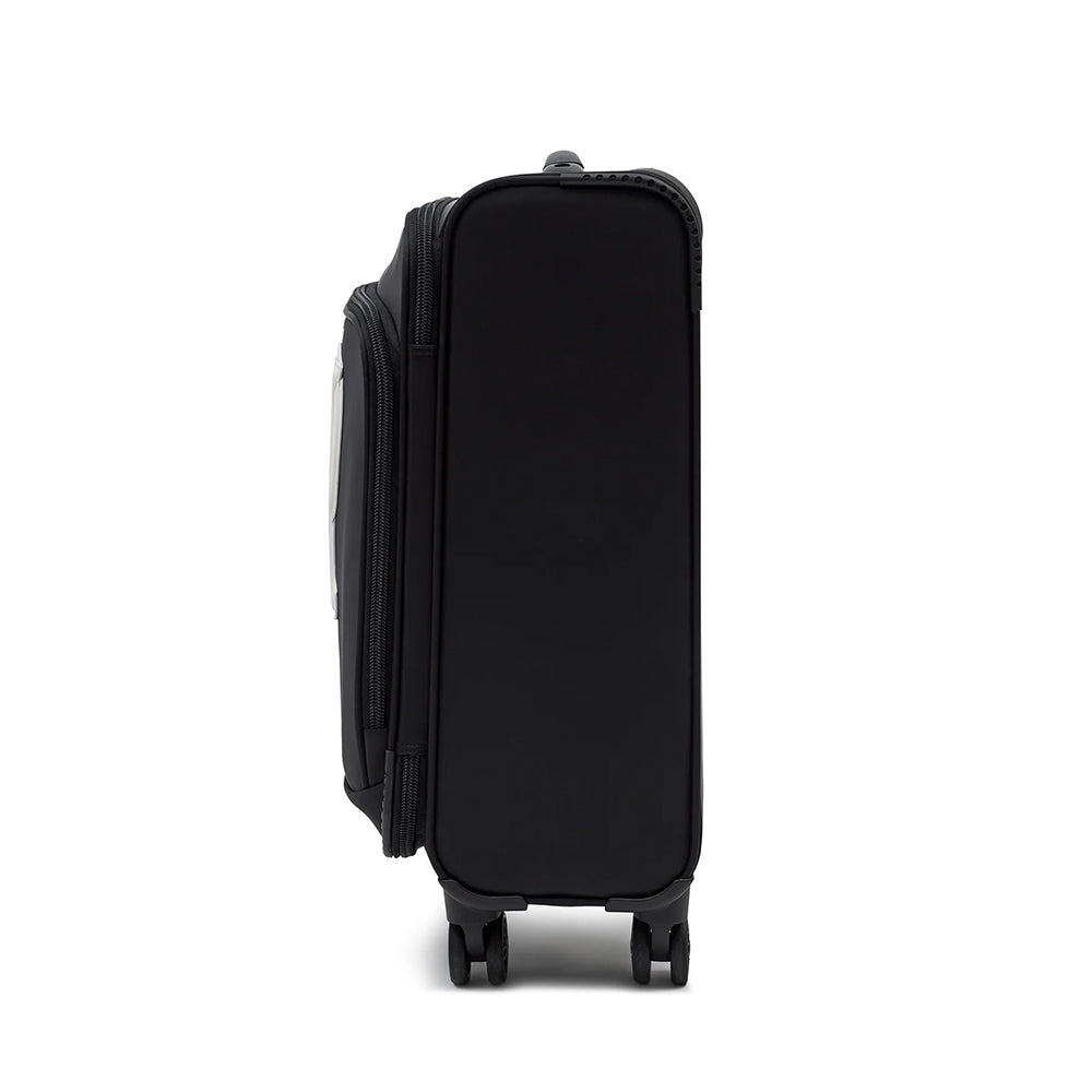 Trolley Cabina 55cm LOVE MOSCHINO in Tessuto Nero con Maxi Logo Bianco
