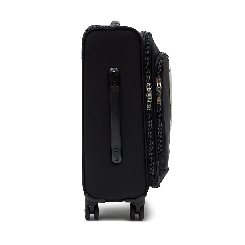 Trolley Cabina 55cm LOVE MOSCHINO in Tessuto Nero con Maxi Logo Bianco