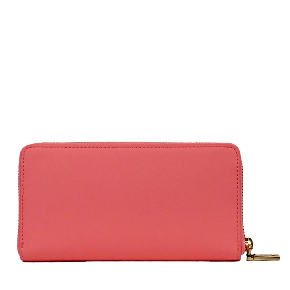 Portafoglio Donna Zip Around LOVE MOSCHINO linea Bold Love Corallo