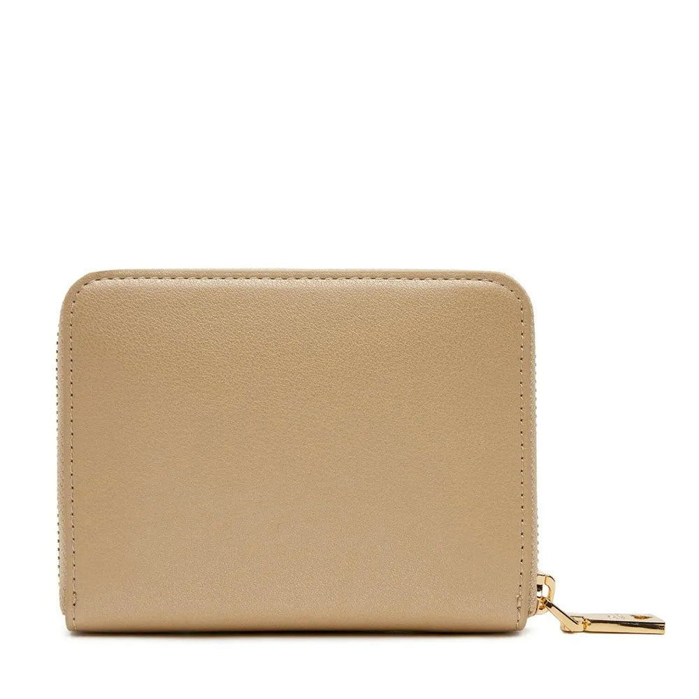 Portafoglio Donna Piccolo Zip Around LOVE MOSCHINO linea Bold Love Metallic Gold