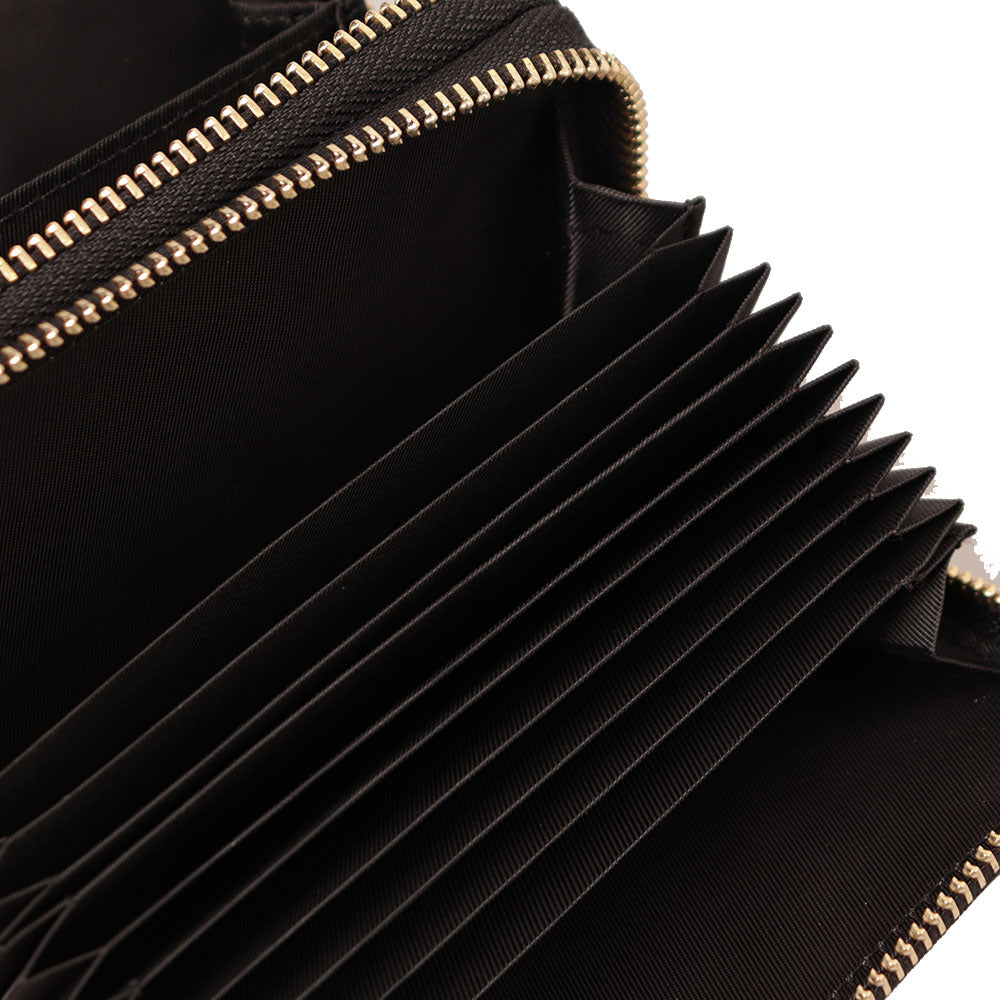 LOVE MOSCHINO Quilted Linie
Damen Geldbörse Doppelfach Rundum-Reißverschluss in Schwarz