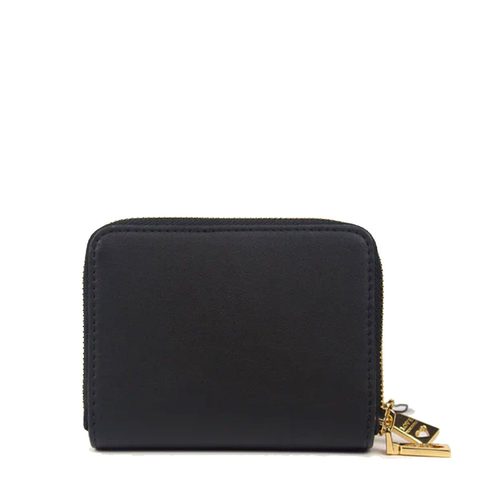 Portafoglio Piccolo Doppio Scomparto LOVE MOSCHINO linea Colorful Heart Nero