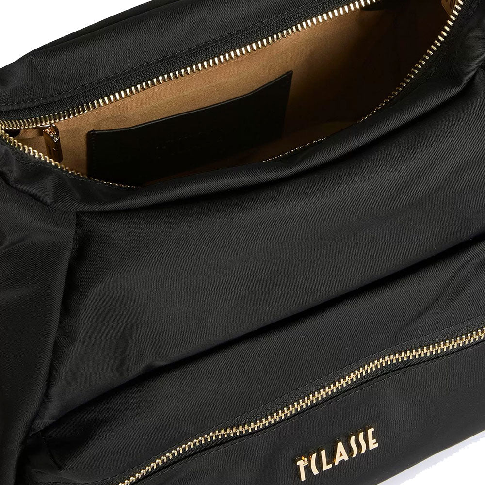 Borsa a Tracolla Tripla Portabilità 1A Classe Alviero Martini linea Nylon Eco Vibe Nero LA75
