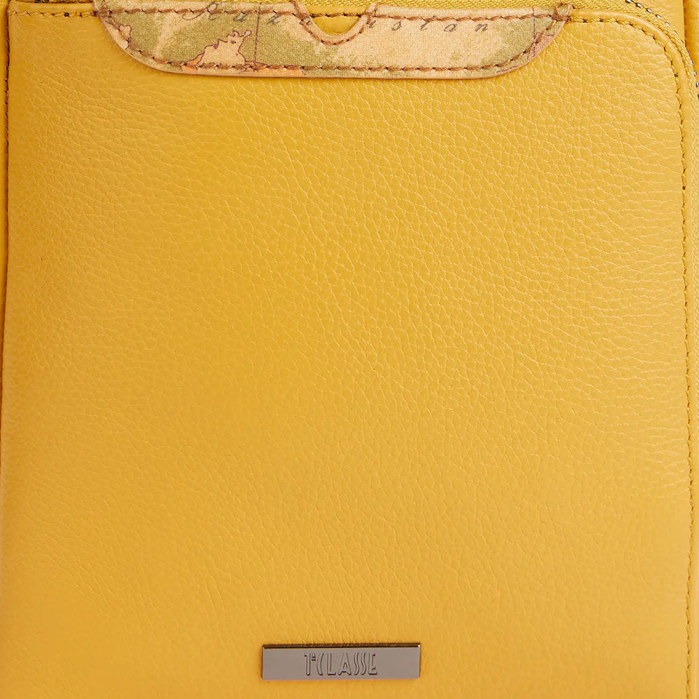 1A Classe Alviero Martini Trip Linie
Kleine Herrentasche in senfgelbem Leder LA85