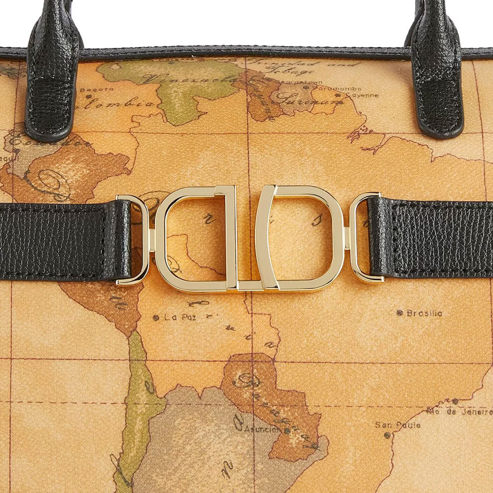 Handtasche 1A Classe Alviero Martini 3D Geo Linie, Geo Classic und Schwarz Farbe LB01