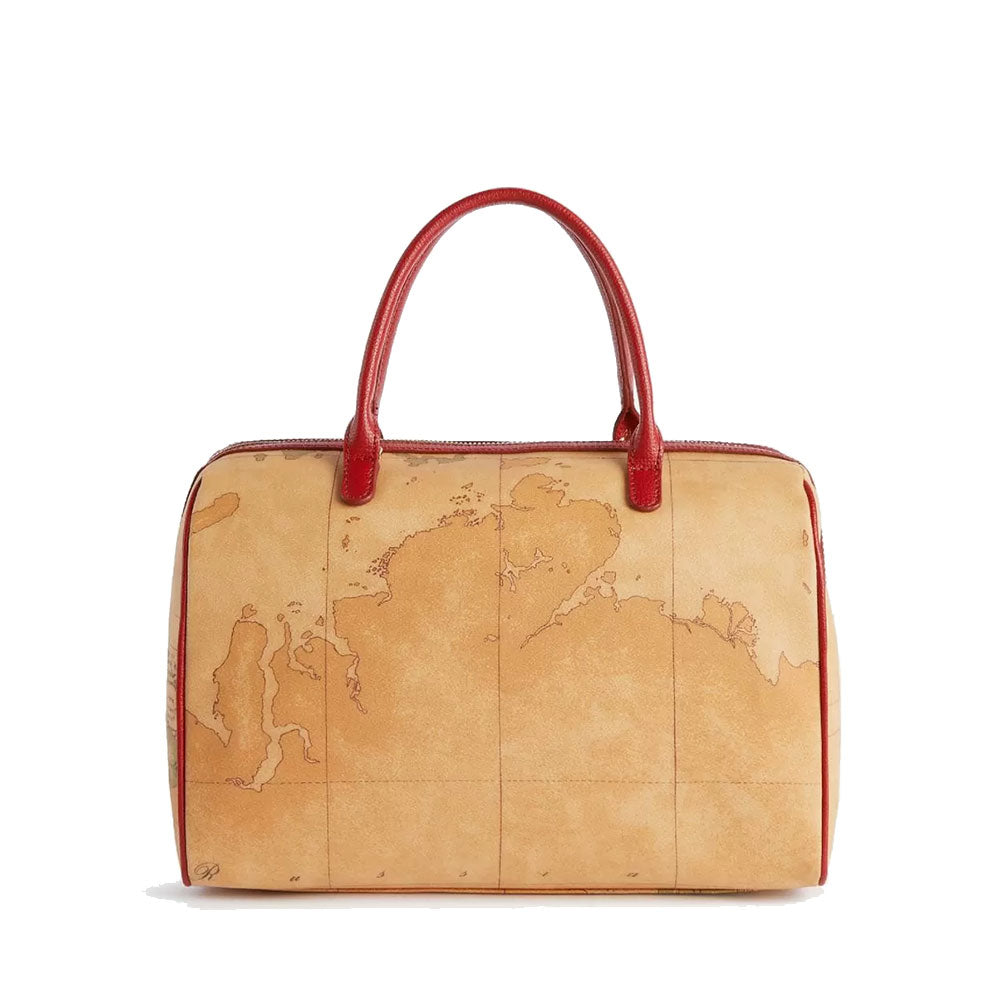 Handtasche 1A Classe Alviero Martini 3D Geo-Linie, Geo Classic und rote Farbe LB01