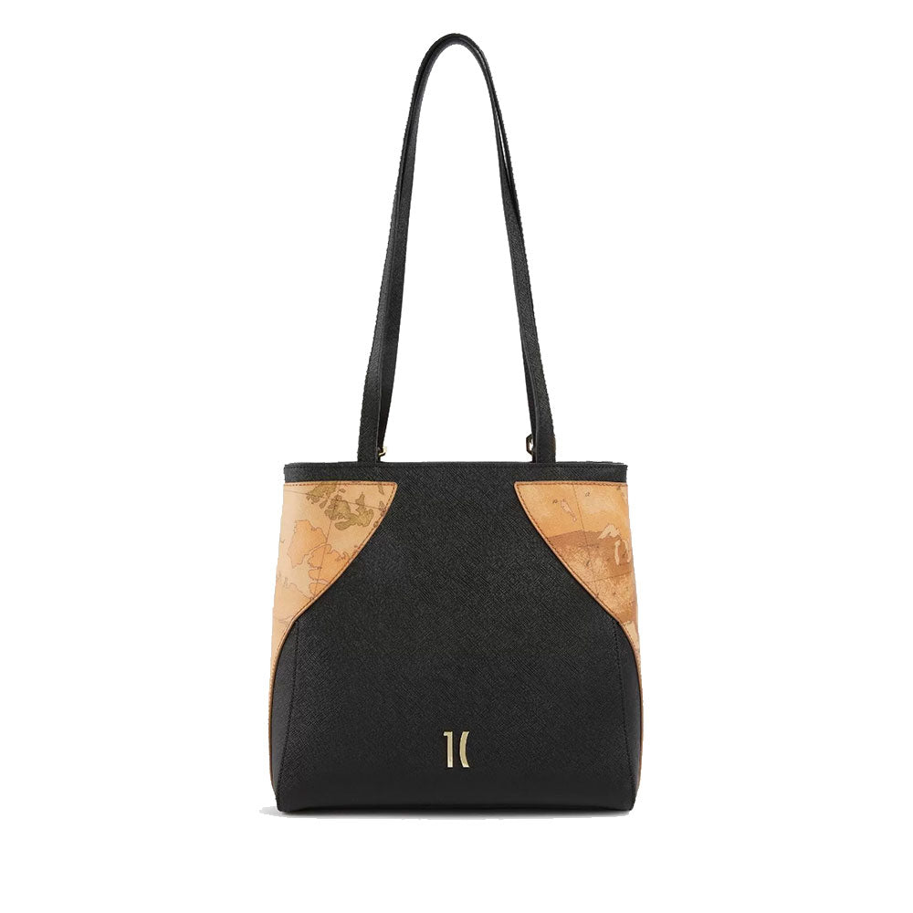 Doppelter tragbarer Rucksack 1A Classe Alviero Martini Flying City Linie Light Gold LB47