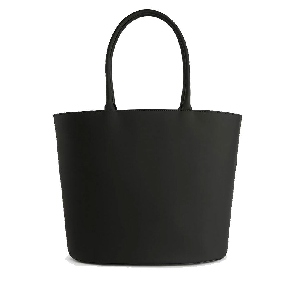 Shopping Bag 1A Classe Alviero Martini linea Geo Mirage in Tessuto Gommato Nero LC65
