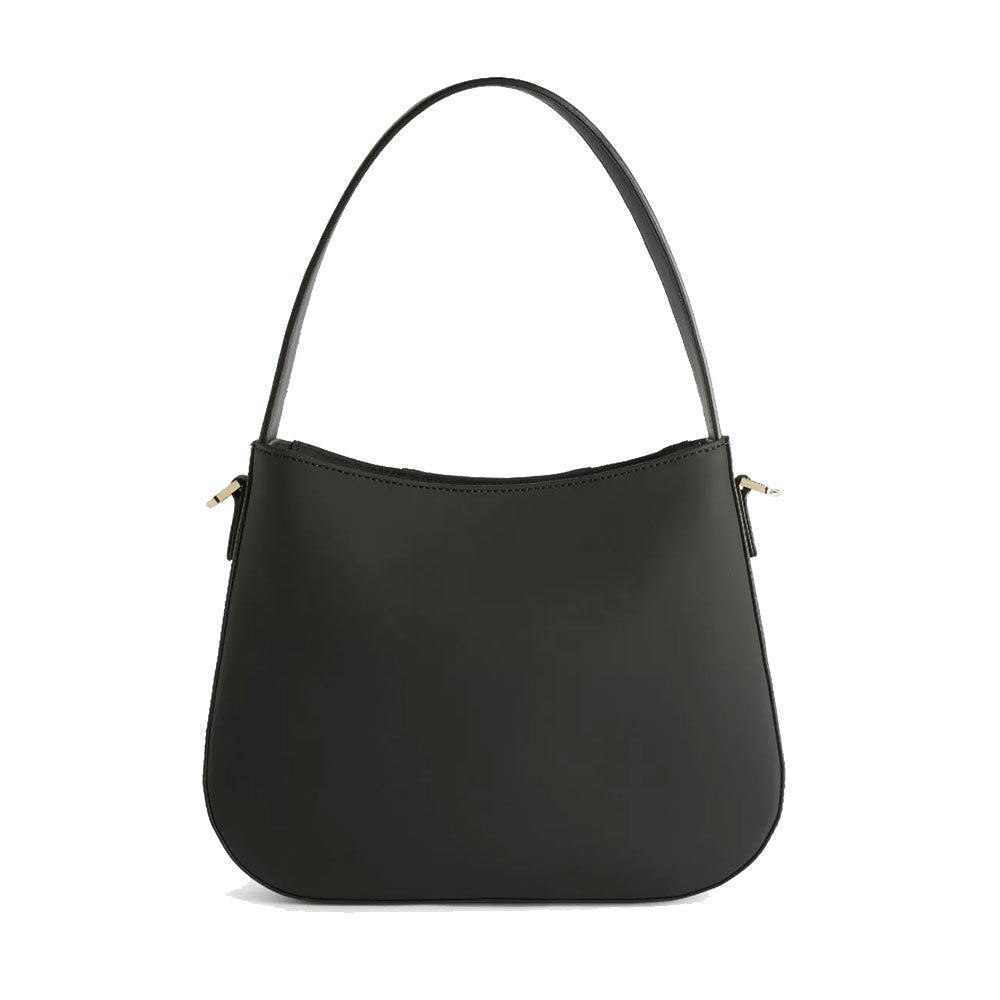 Borsa Sottospalla con Tracolla 1A Classe Alviero Martini linea Geo Mirage in Tessuto Gommato Nero LC67