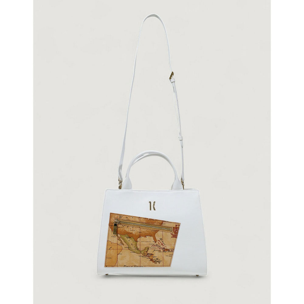 Damenhandtasche 1A Classe Alviero Martini Geo Pagoda White Line LC71