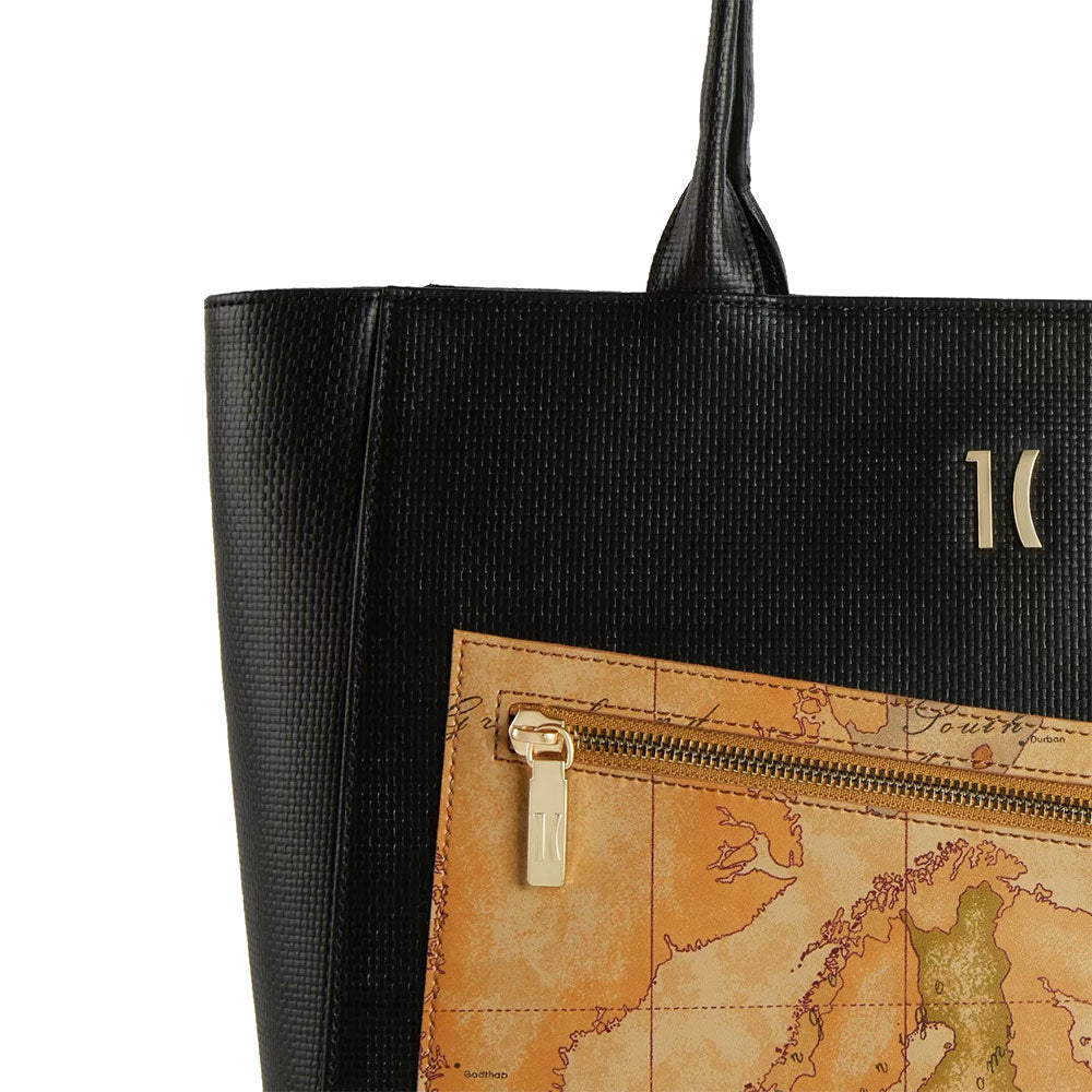 Einkaufstasche 1A Classe Alviero Martini Geo Pagoda Black Linie LC72