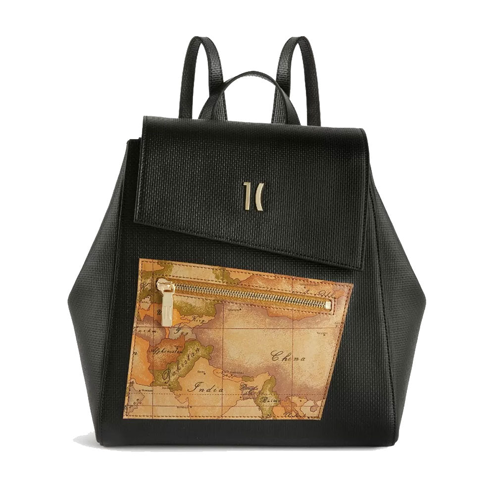 Zaino Donna 1A Classe Alviero Martini linea Geo Pagoda Nero LC74