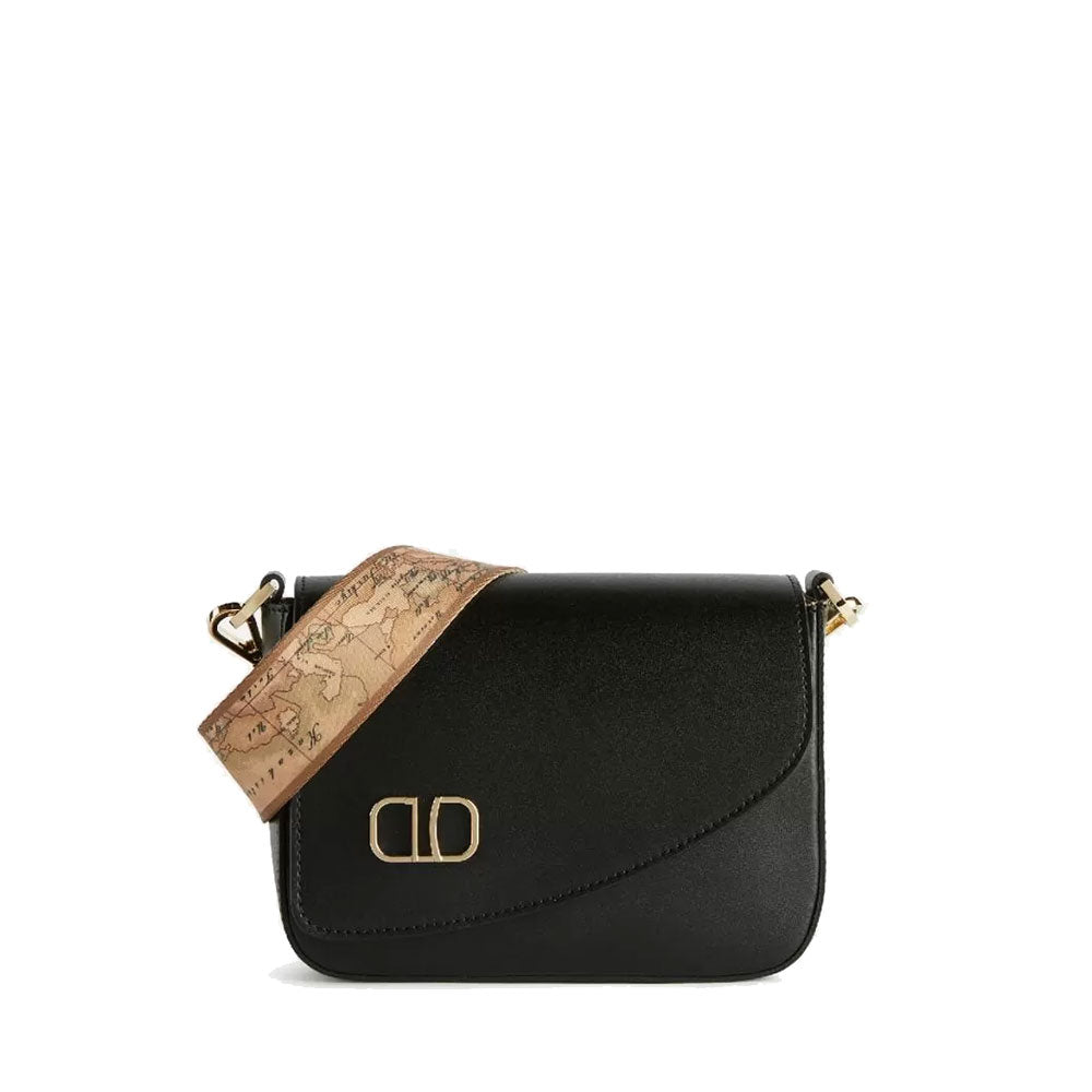 Borsa Mini a Tracolla 1A Classe Alviero Martini linea Geo Summer Feeling in Pelle nera LC88