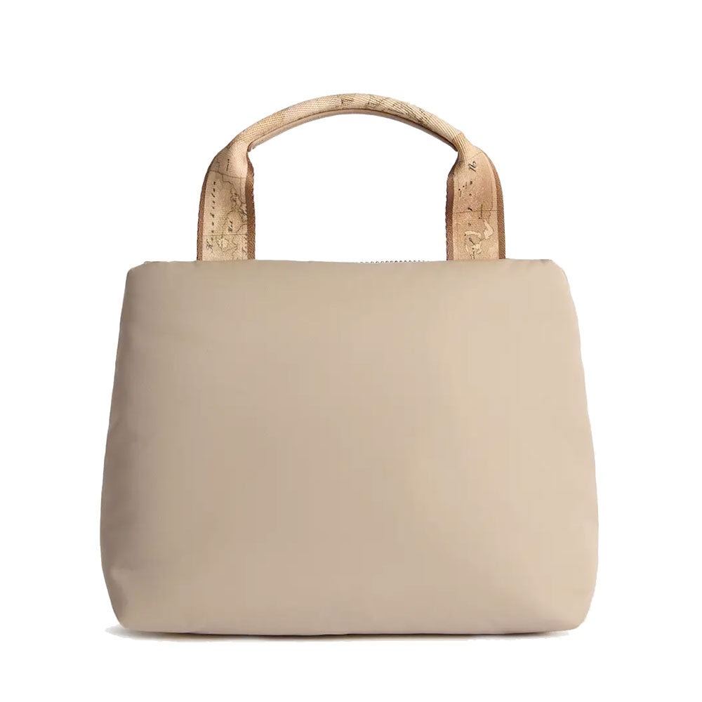 Borsa Donna a Mano Piccola 1A Classe Alviero Martini linea Puffy Nylon Greige LD23