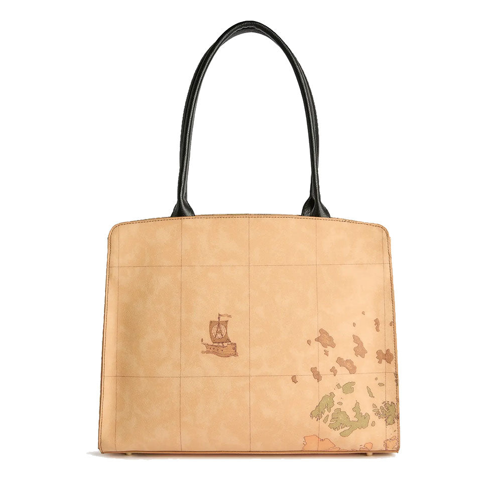 Shopping Bag 1A Classe Alviero Martini linea Valley Geo colore Geo Classic e Nero LD64